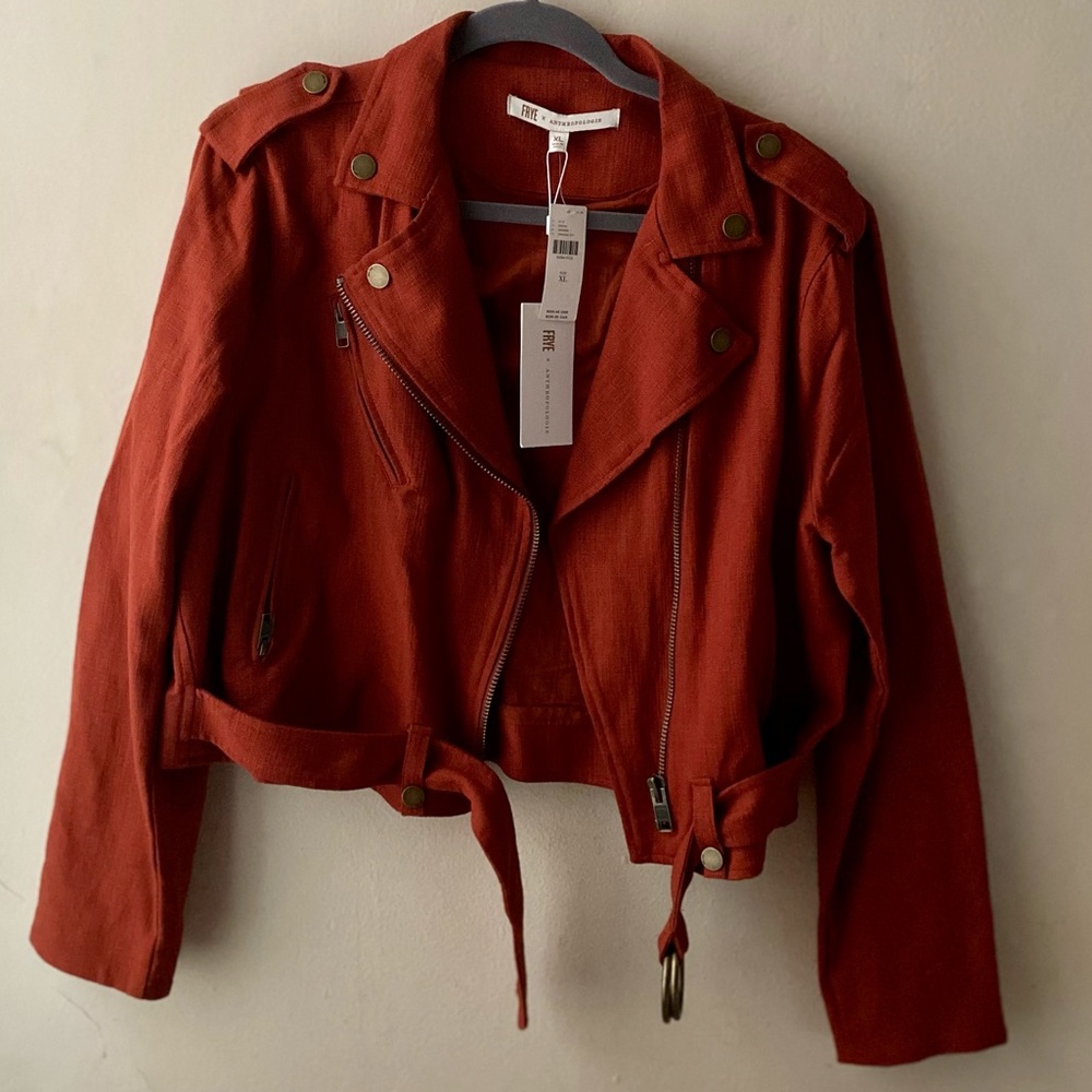 Frye x Anthropologie Vita Moto Jacket